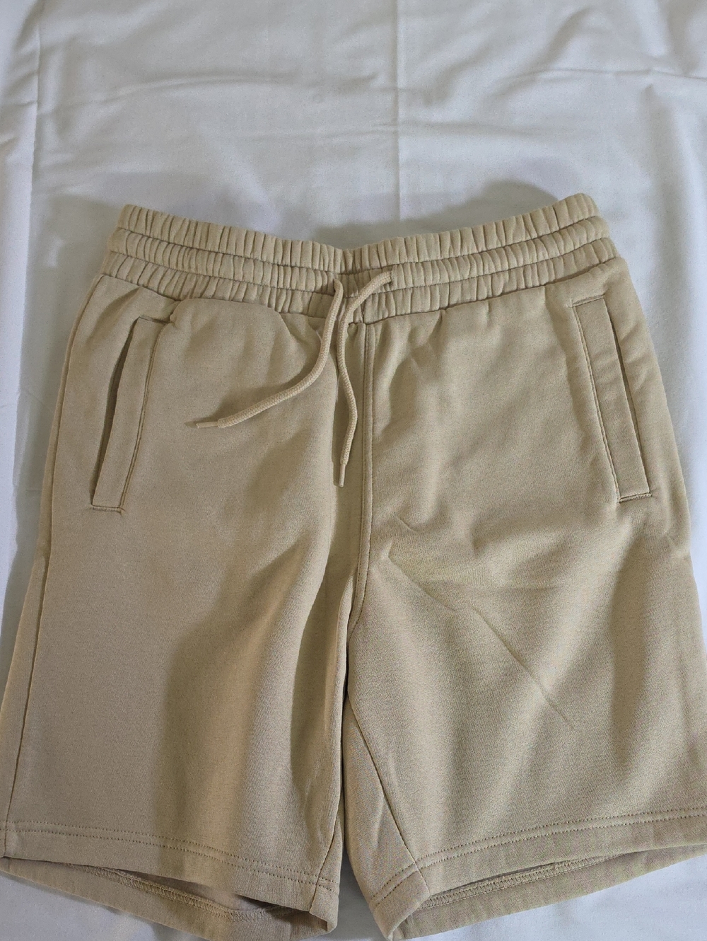 H&M Beige Men's Athletic Drawstring Shorts